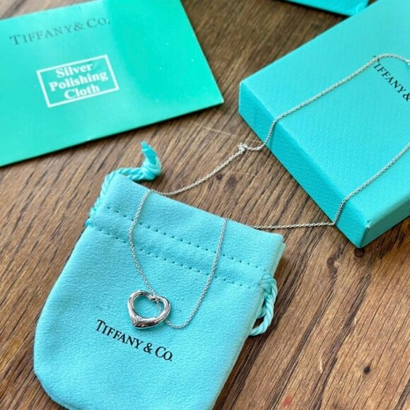 Tiffany & Co. Open Heart Necklace in 925 Sterling Silver - Picture 4 of 9